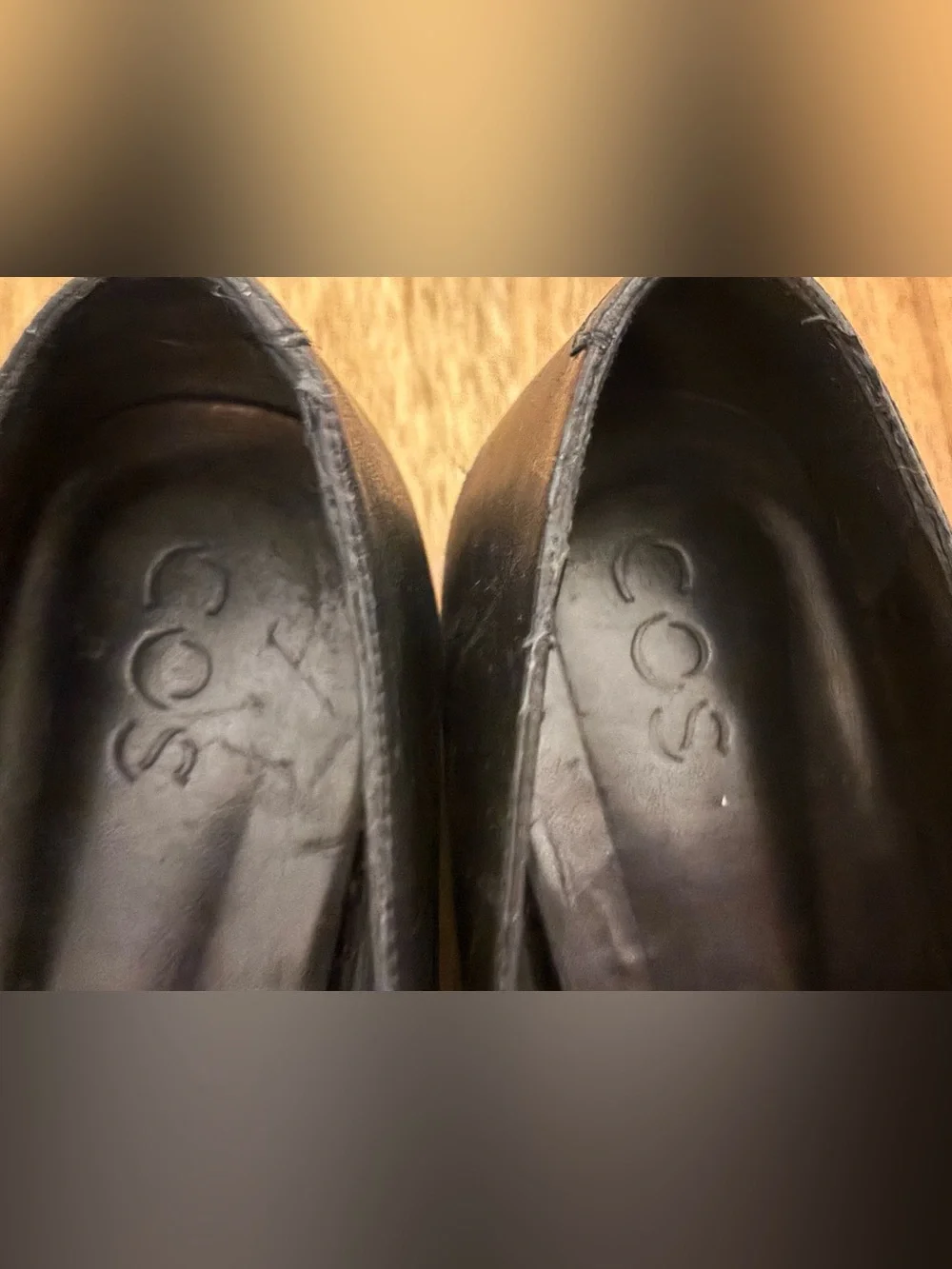 COS Black Leather Pointed Ballet Flats - Picture 3 of 15
